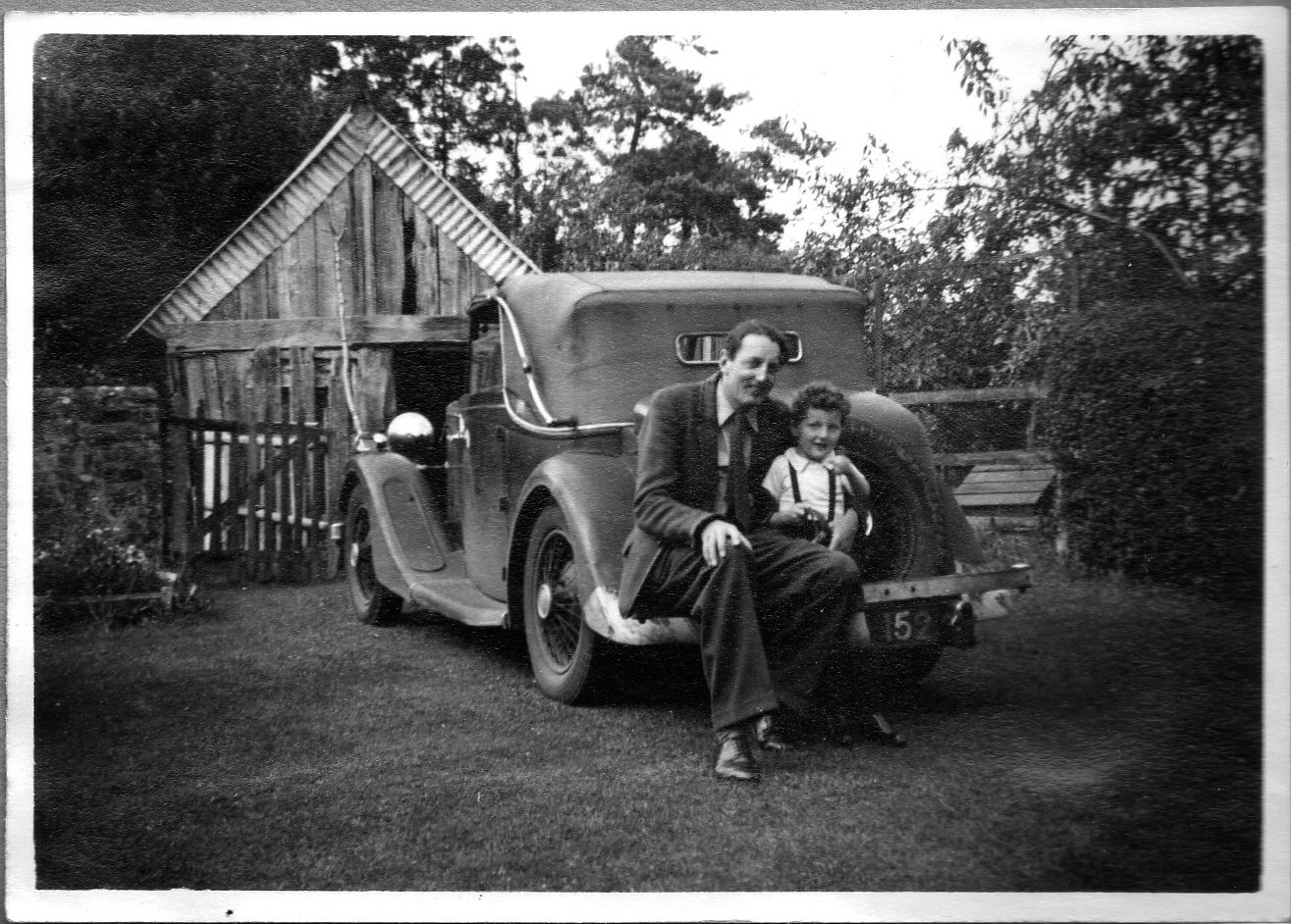 Tom and John with Daimler August 1946