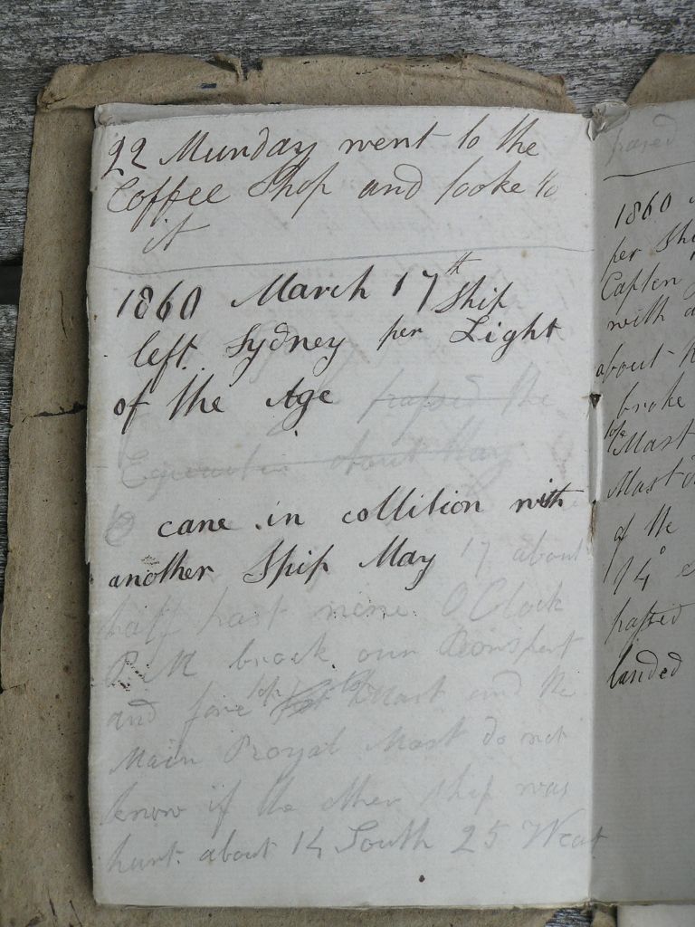 Abner Burrough's Diary 1853 page 16
