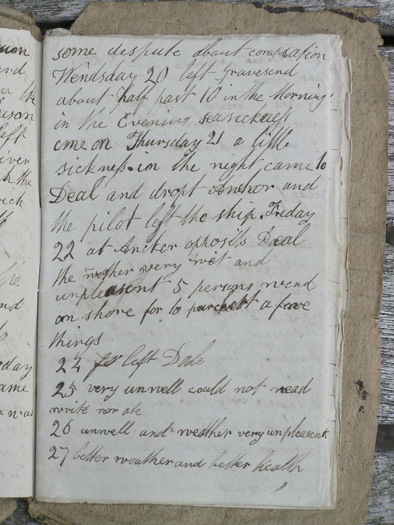 Abner Burrough's Diary 1853 page 3