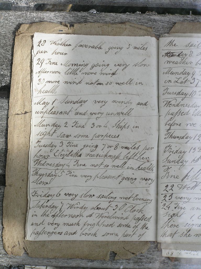 Abner Burrough's Diary 1853 page 4