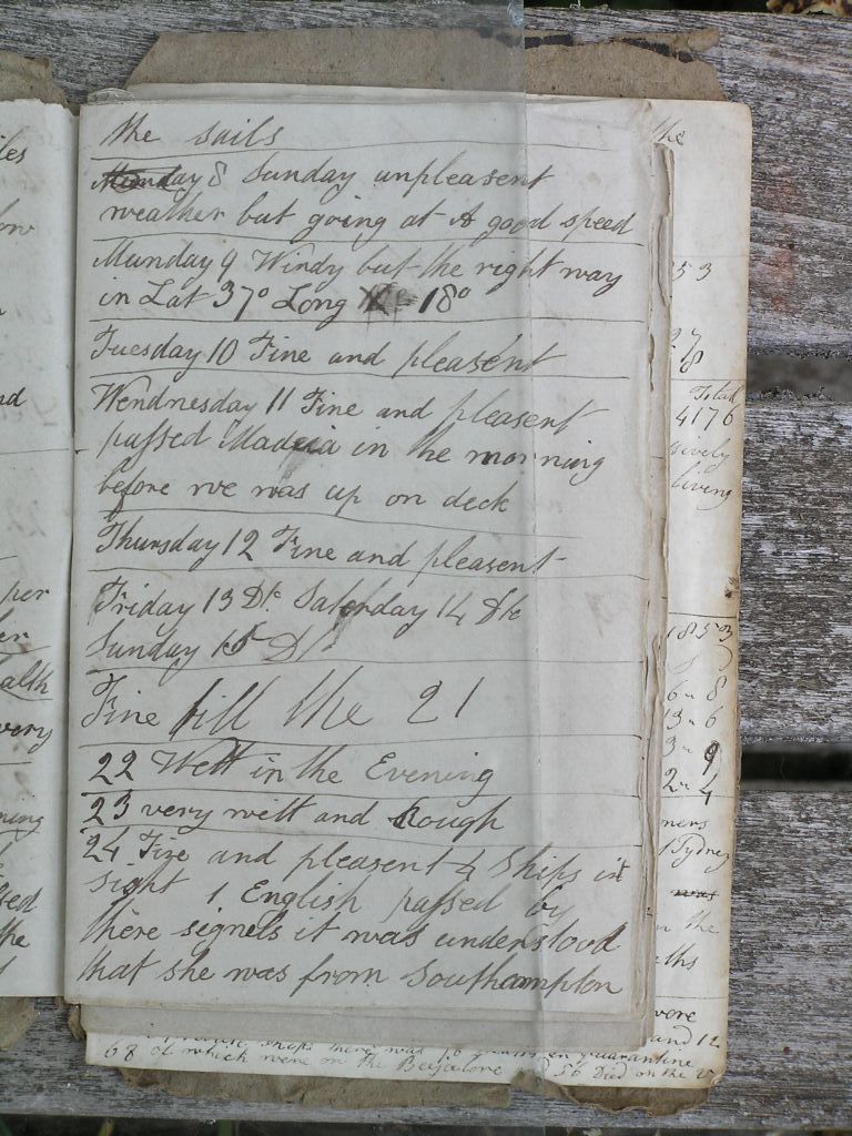 Abner Burrough's Diary 1853 page 5