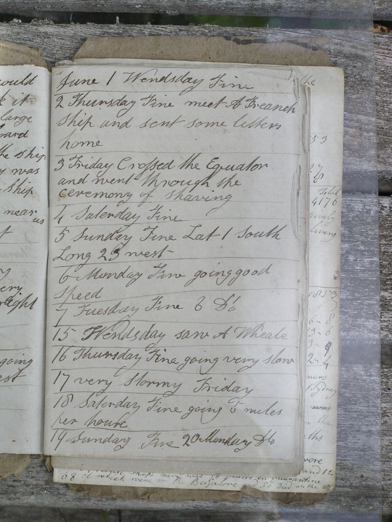 Abner Burrough's Diary 1853 page 7