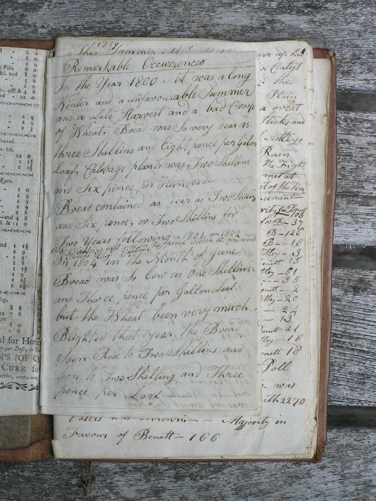 Thomas Burrough's Diary 1800 photo